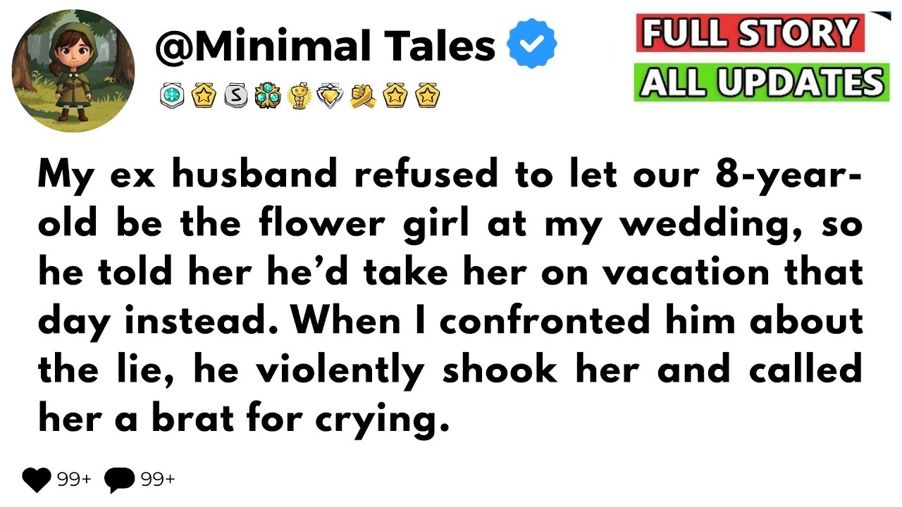 My ex husband refused to let our 8-year-old be the flower girl at my wedding, so he told her he’d..
