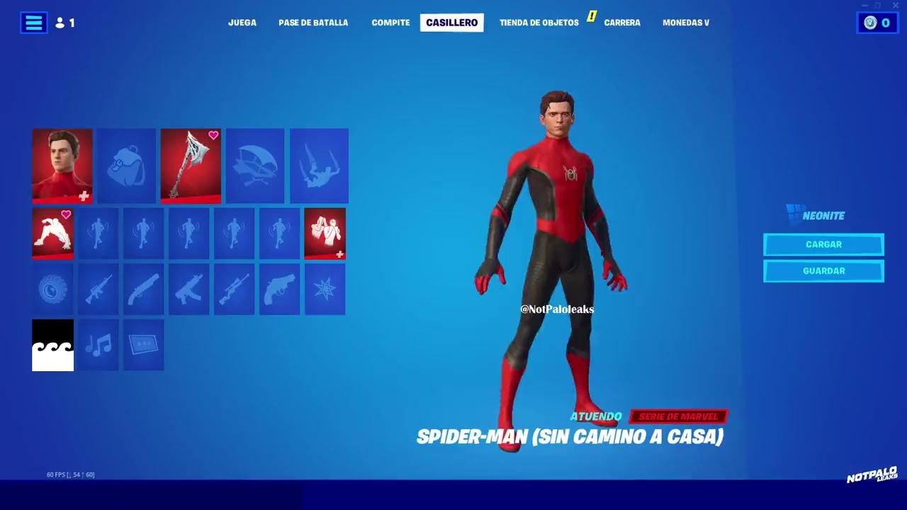 Leaked Spidey Landing Emote Fortnite