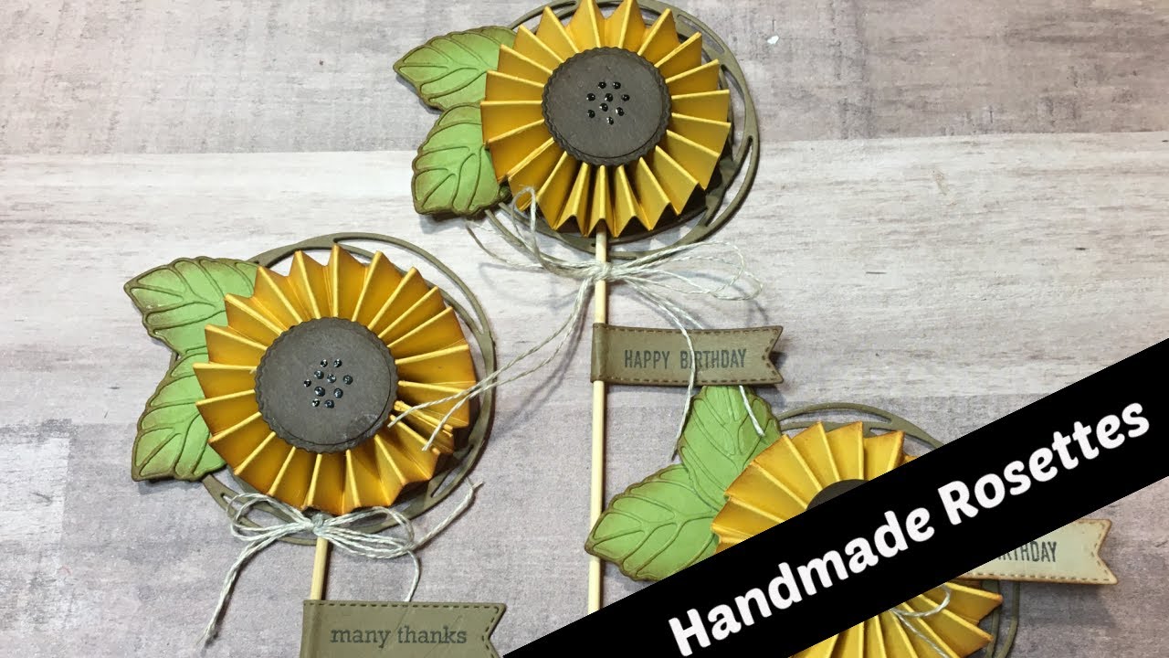 Do it Yourself Embellishments with Handmade Rosettes