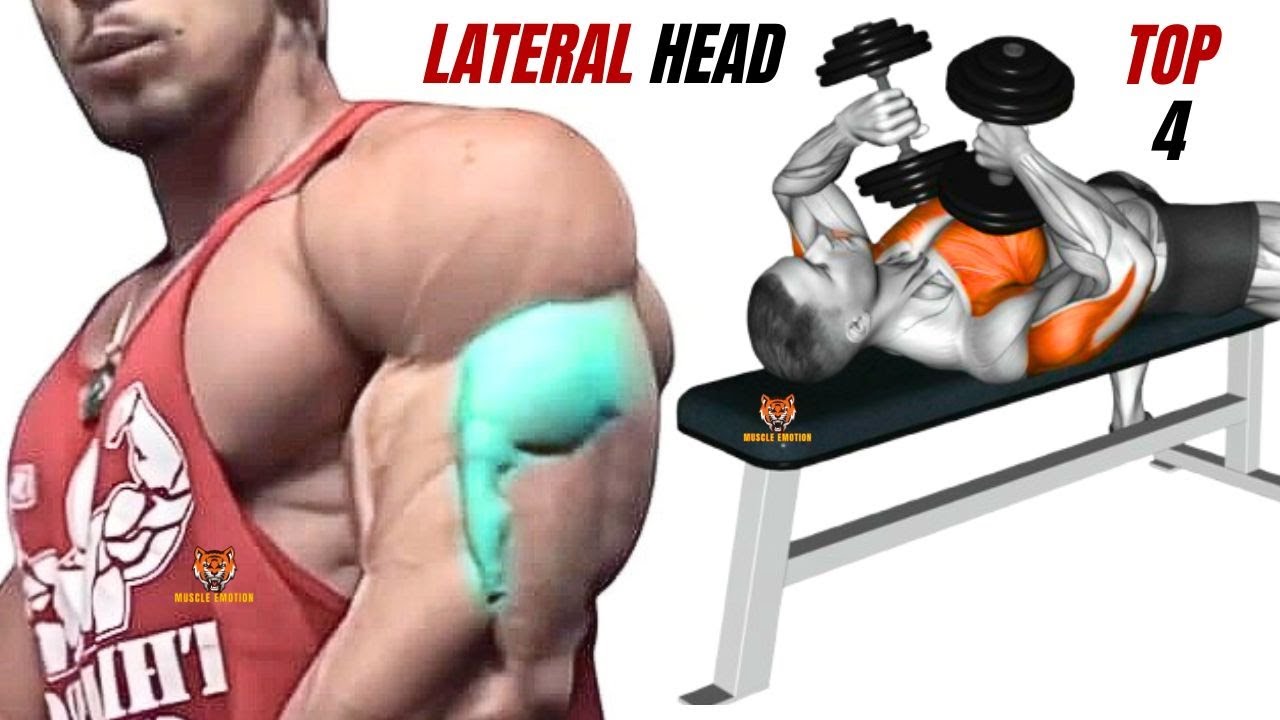 TOP 4 SHORT HEAD TRICEPS WORKOUT AT GYM / LATERAL HEAD TRICEPS