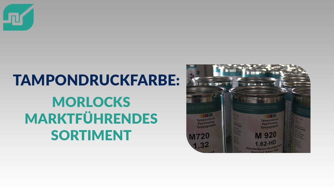 Tampondruckfarbe: Morlocks marktführendes Sortiment