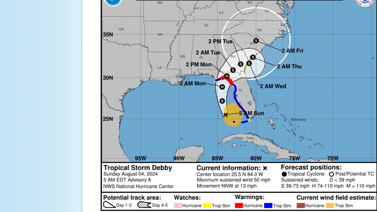 Hurricane Debby Live from St. Simons Island.