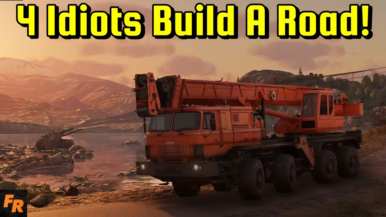 4 Idiots Build A Road! - RoadCraft Live