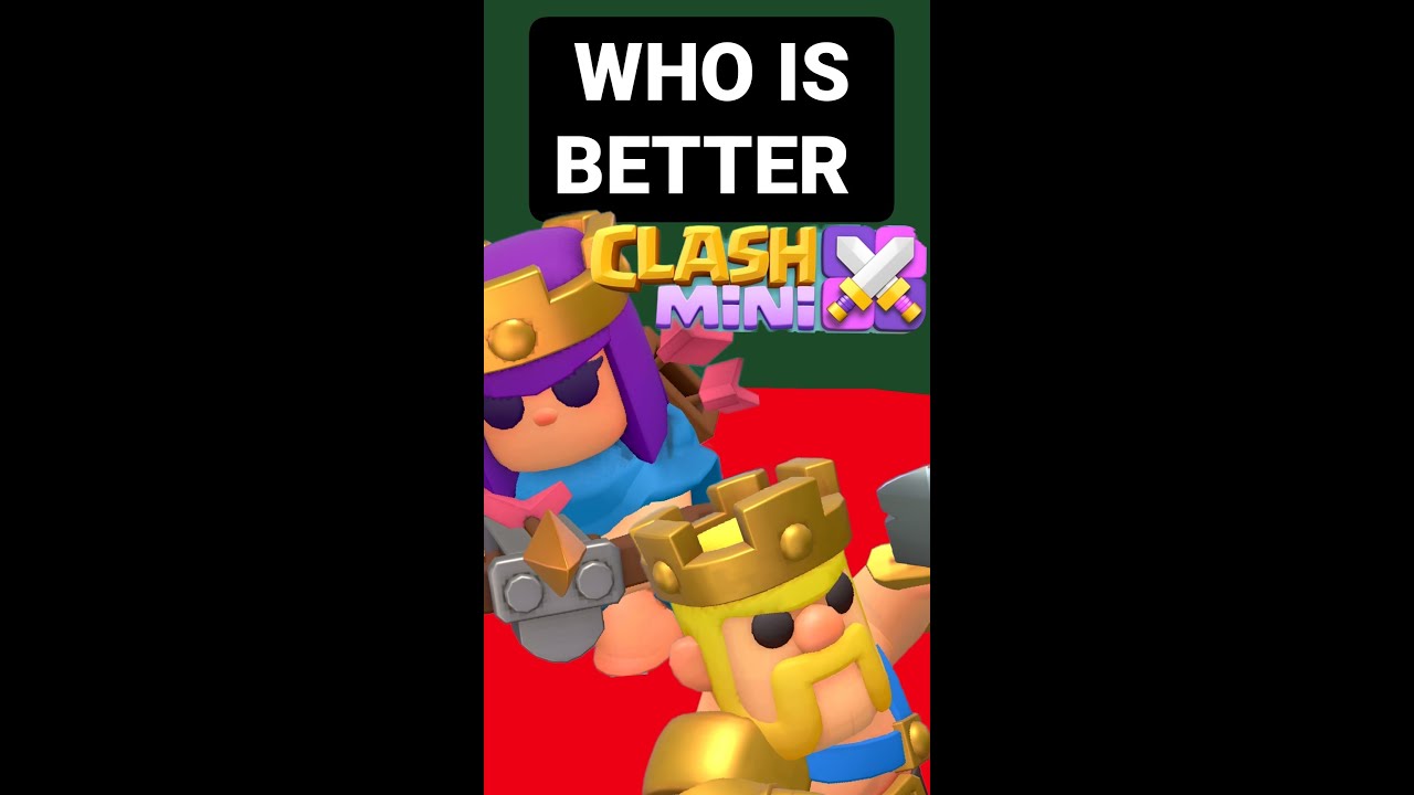 Best Hero? Archer Queen VS Barbarian King #barbarianking #archerqueen #clashminiheroes