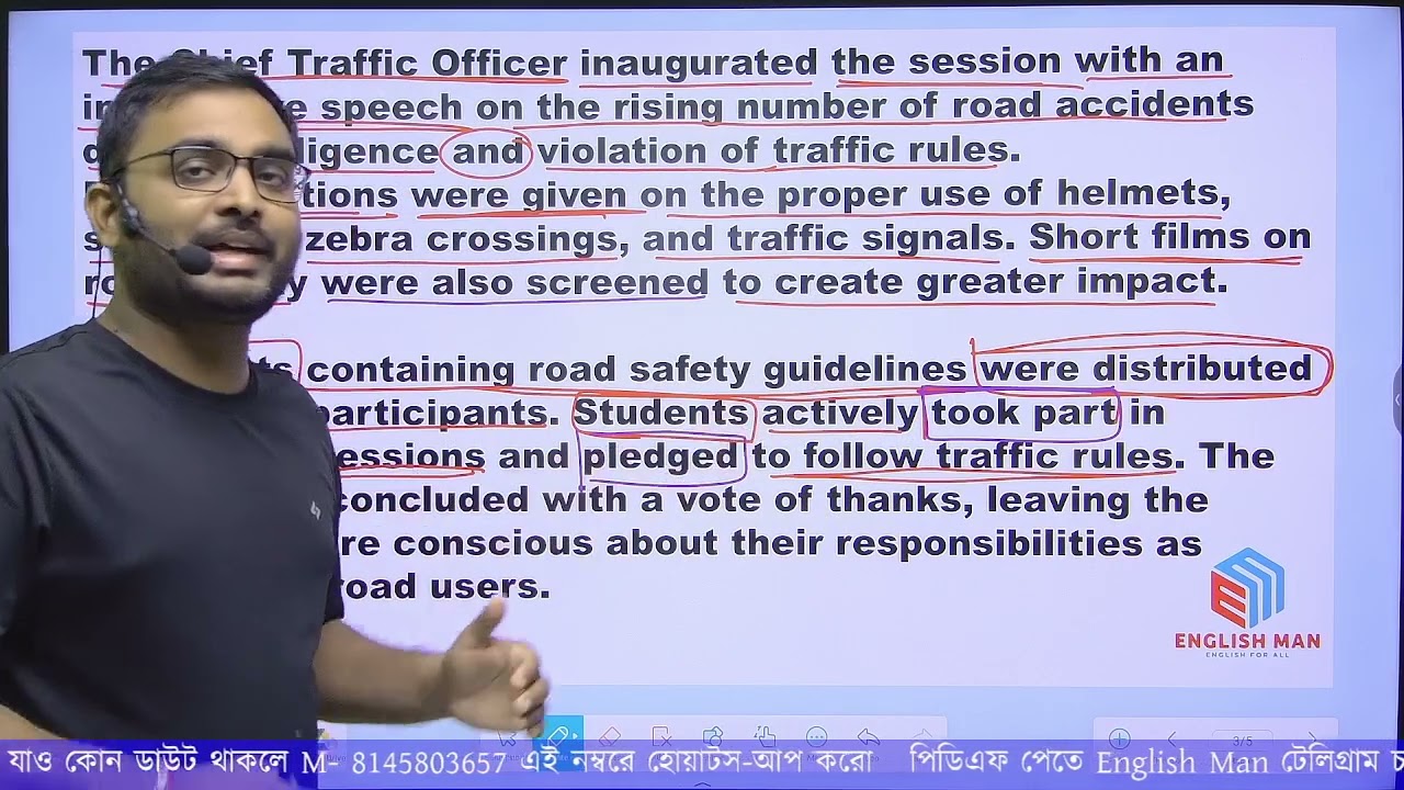 Clerkship Mains Report Writing। Free Batch class-9। Road Safety Report Writing। By Aloke sir