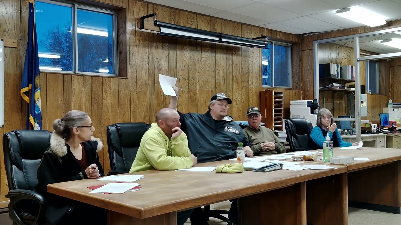 February 24 2026 Carp Lake Township Board regular meeting 3 of 5 