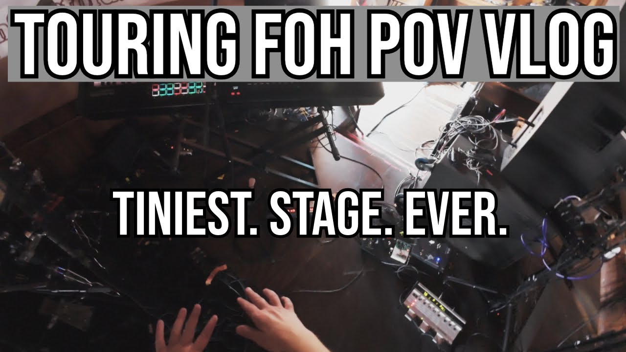 My First Sound Engineer Tour - The TINIEST Stage!
