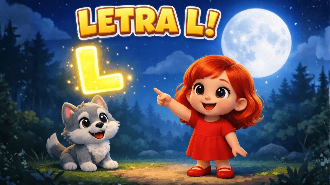 🐺 LOBO LEGAL Lau Lau Lau! | Música Infantil para Aprender a Letra L