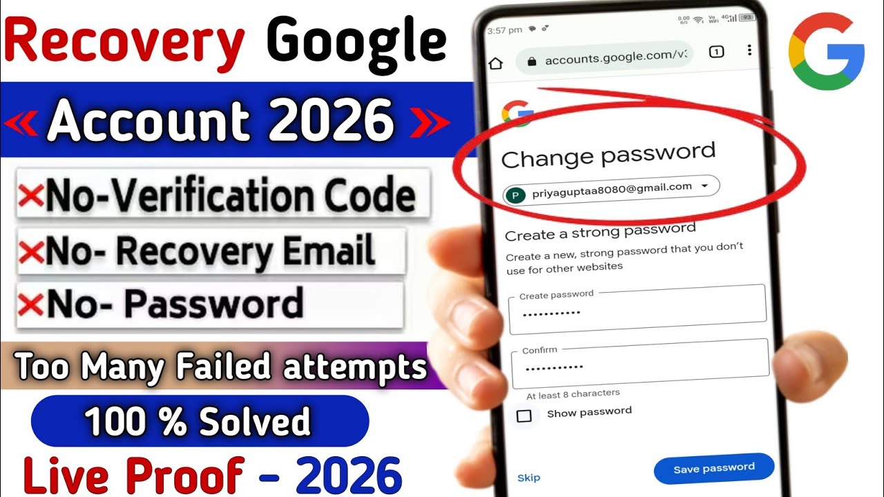Couldn't sign you in Gamil Problem Solved | Gmail account recovery | Gmail account recovery 2026