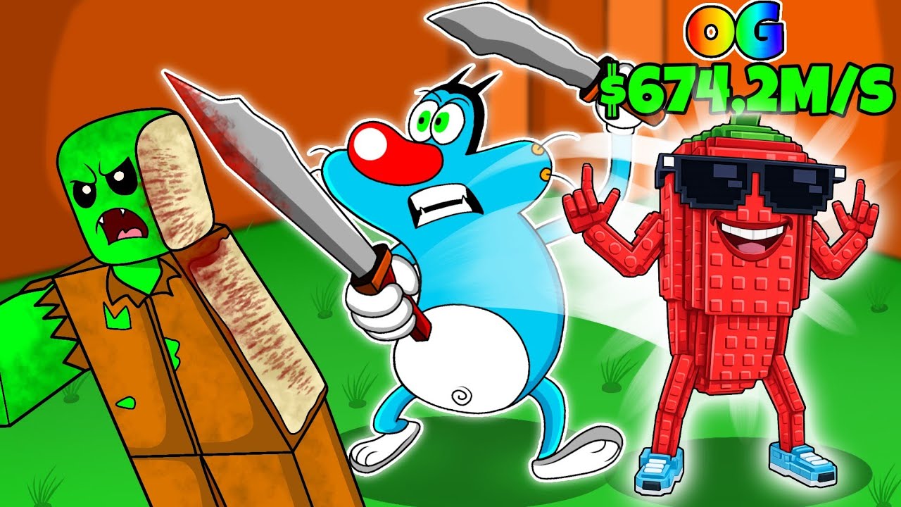 Can Oggy Beat The Zombie Apocalypse For BRAINROTS In Roblox?..