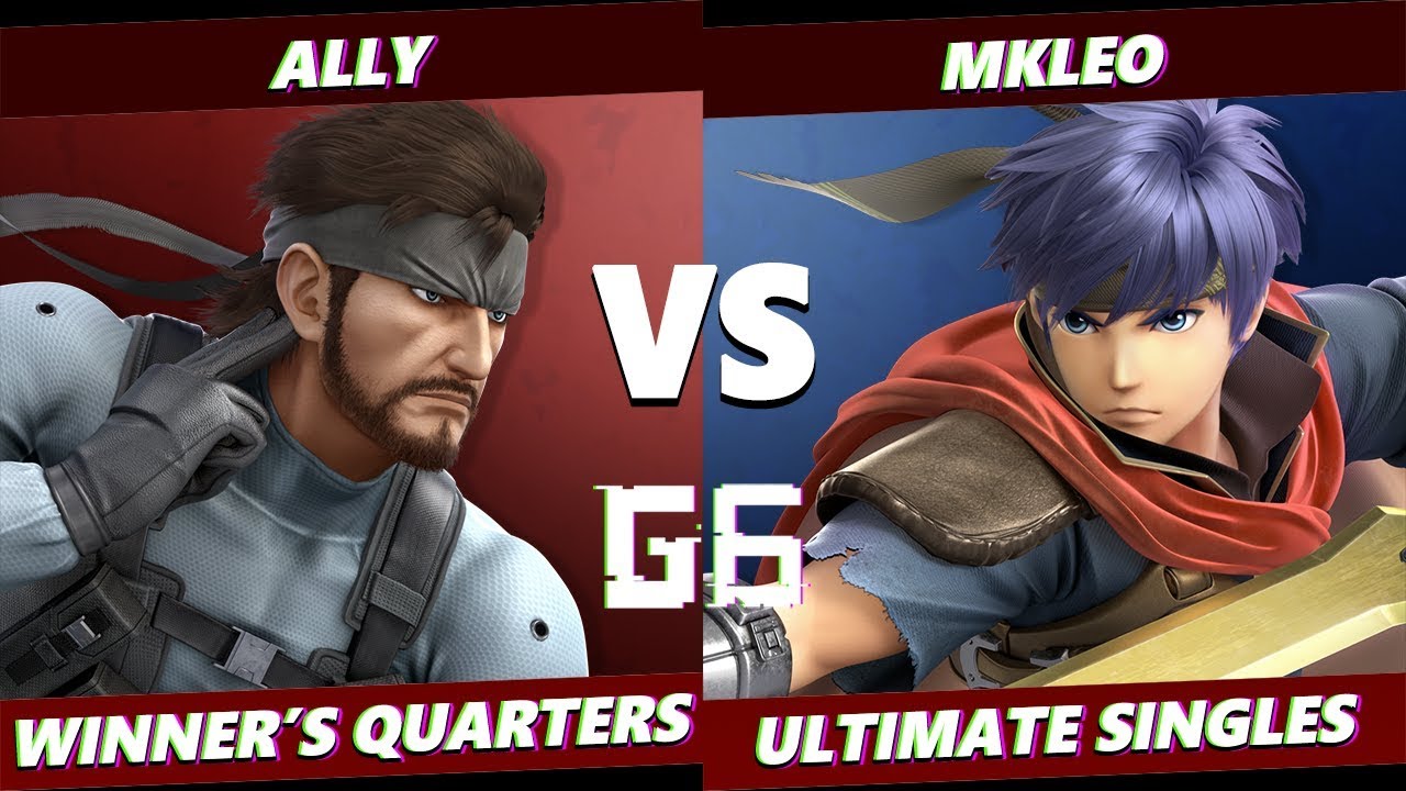 Glitch 6 SSBU -  FOX MVG | MKLeo (Ike) VS  Ally (Snake) Smash Ultimate Winner's Quarters