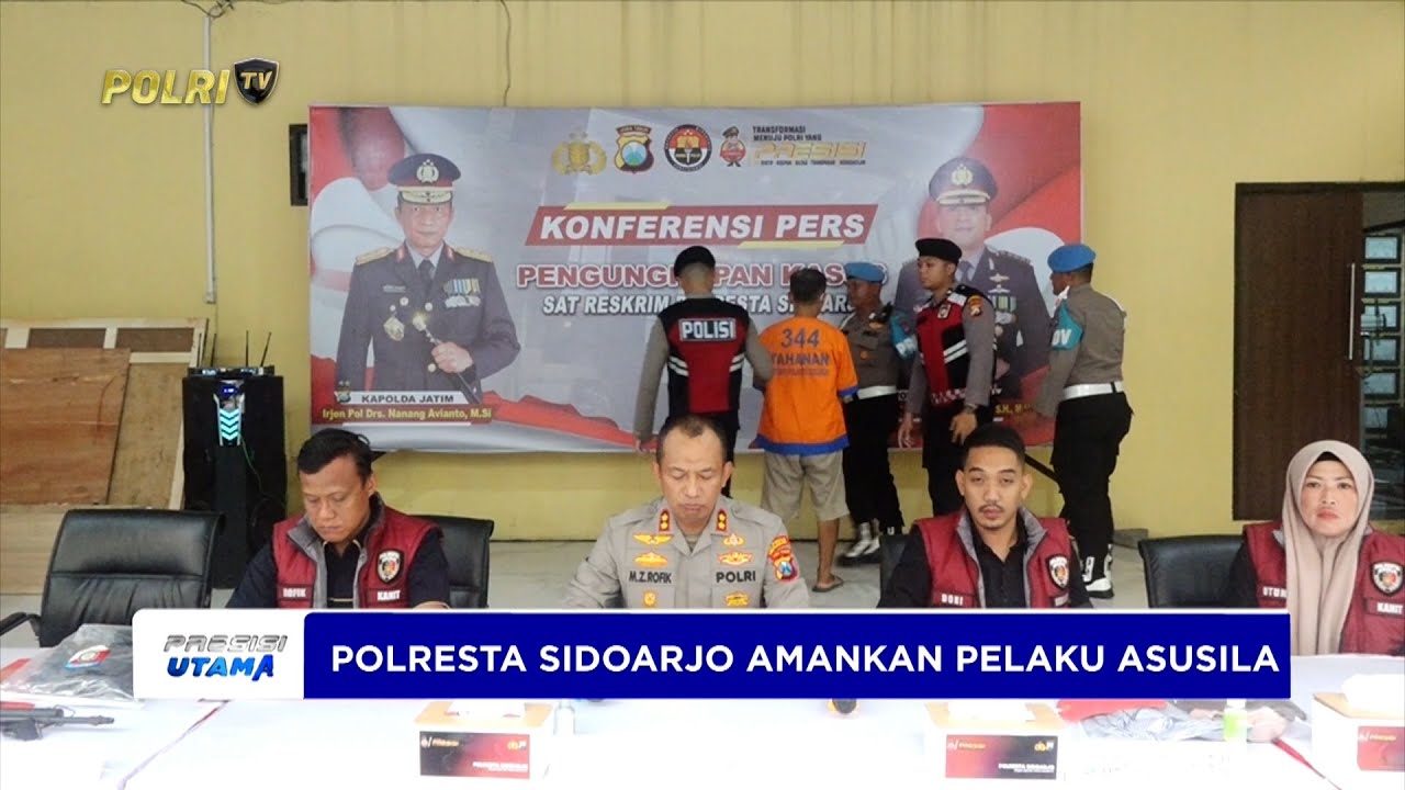 POLRESTA SIDOARJO AMANKAN LELAKI PELAKU ASUSILA TERHADAP GADIS BAWAH UMUR