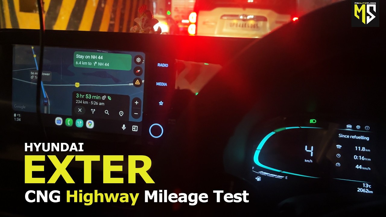 Real Mileage Test | Hyundai Exter CNG | Tata Punch Shock! 🚨