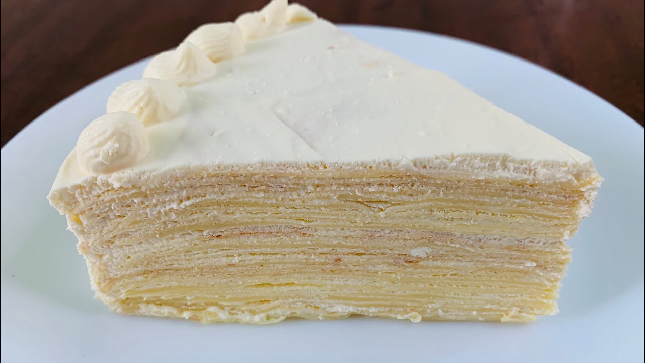 Vanilla Crepe Cake Lady V  | Tort din clătite cu vanilie | Блинный торт ванильный