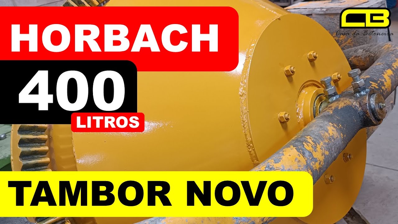 Betoneira Horbach 400 Litros Tambor Novo