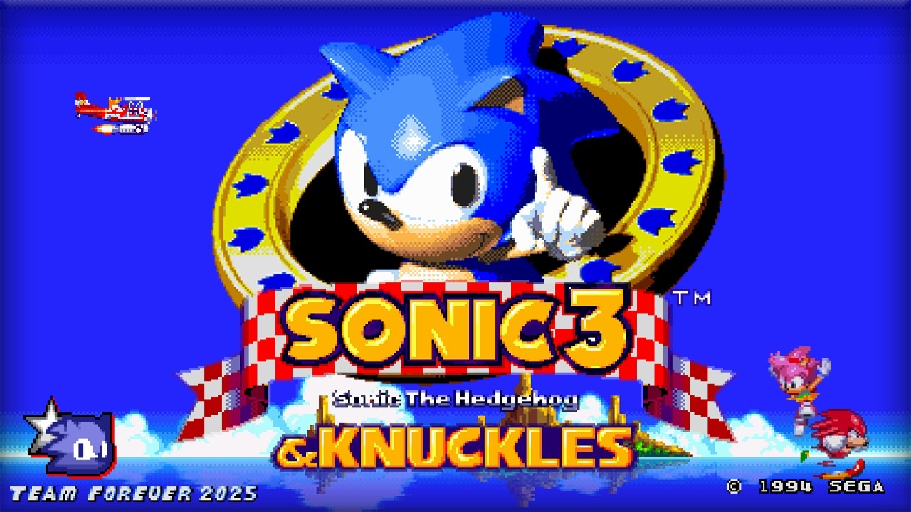 Sonic 1F: Sonic 3 & Knuckles Edition ✪ Full Game Playthrough (1080p/60fps)