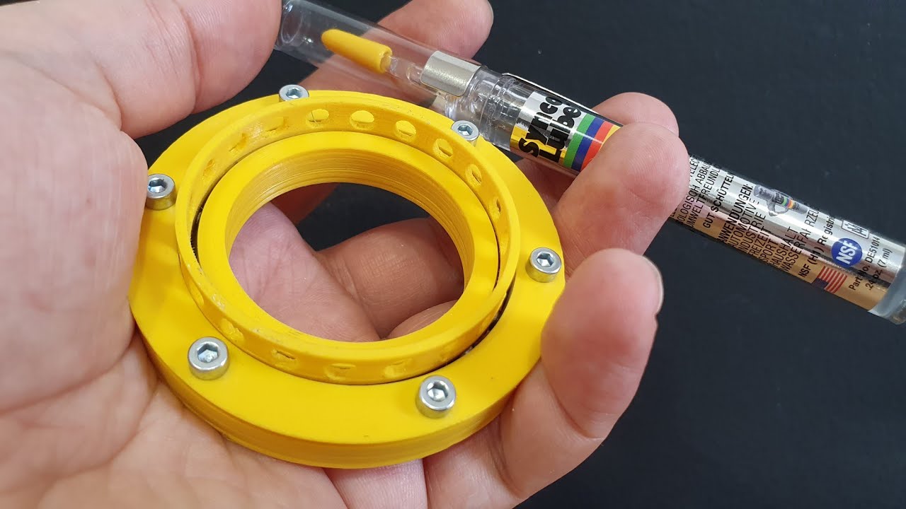 3D Printed Wire Race Bearing - with a ball cage and lube