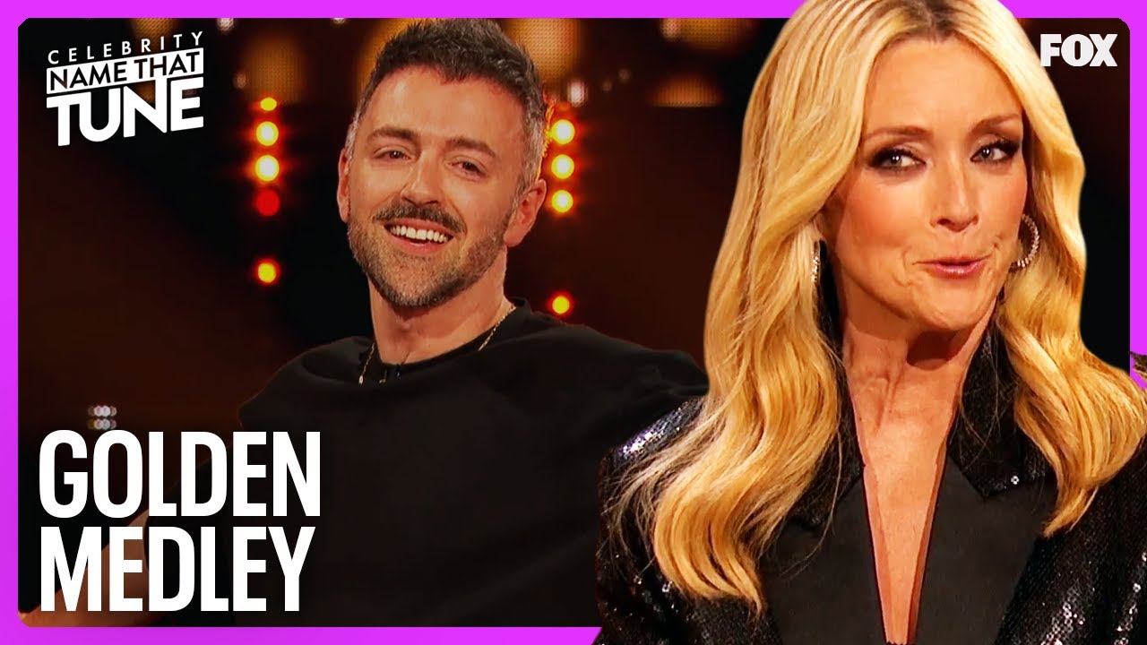 Matteo Lane Struggles Through the Golden Medley Challenge | Celebrity Name That Tune