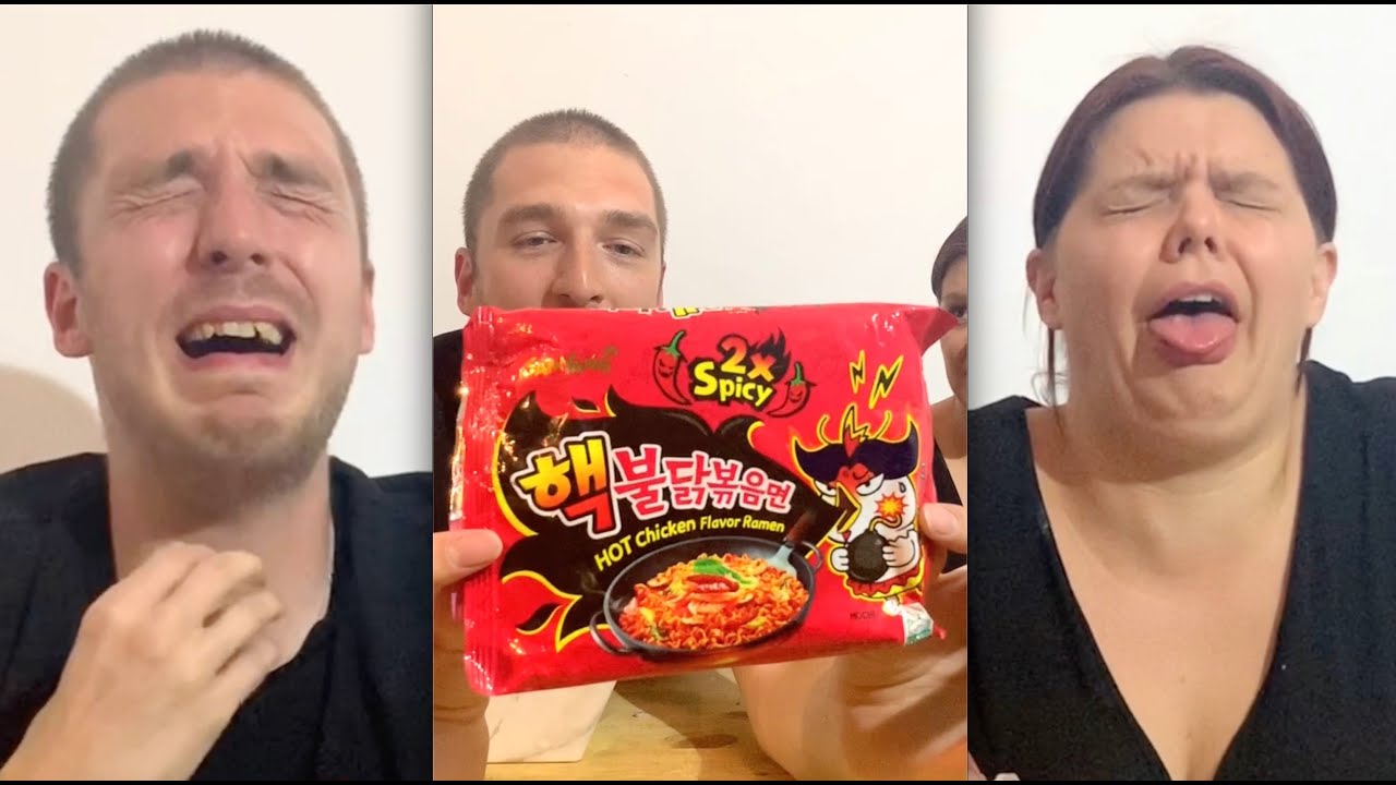 When Mum & Dad eat the world's hottest noodles 🥵🍜