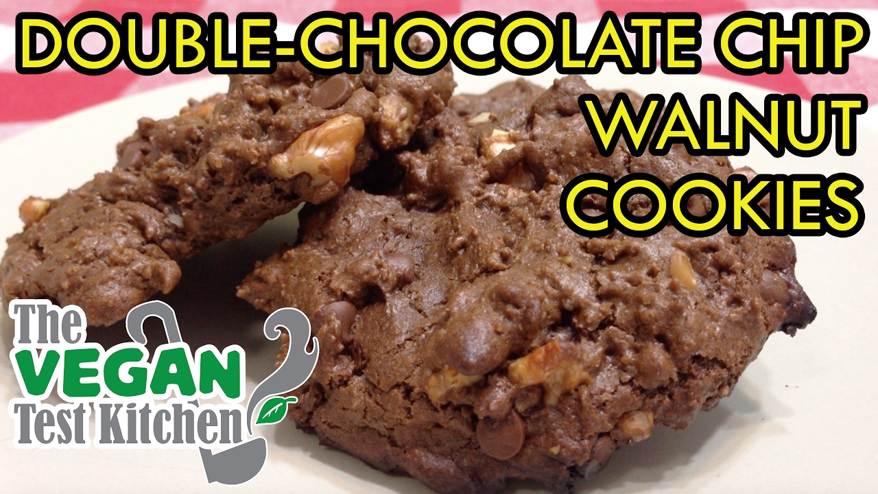 Double Chocolate Chip Walnut Cookies | The Vegan Test Kitchen