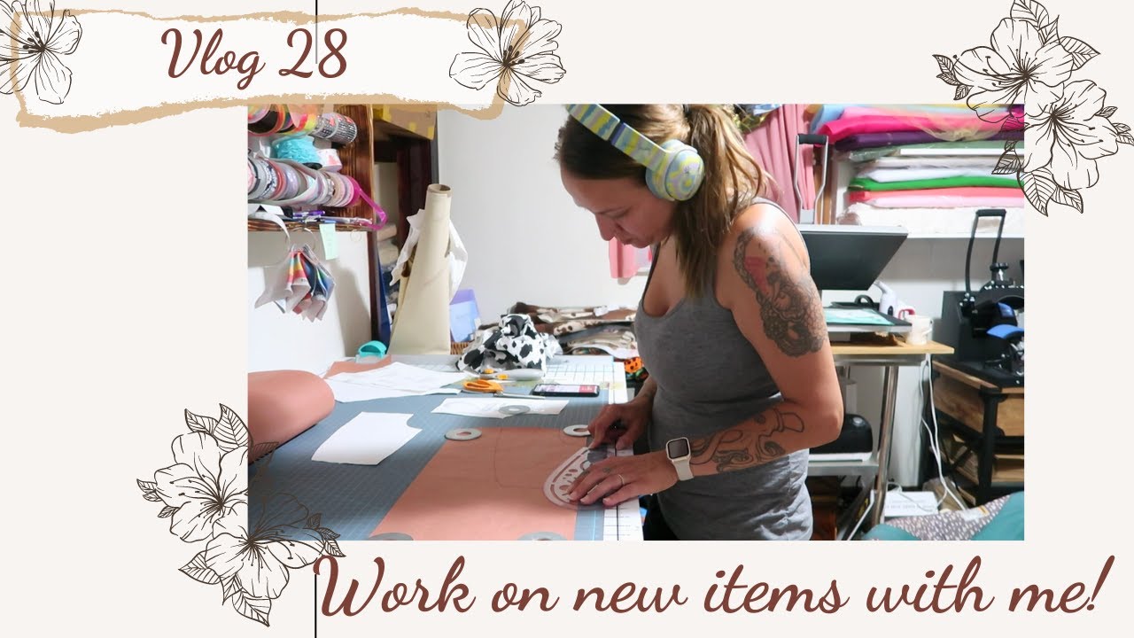 Vlog 28 Working on new products for my baby boutique
