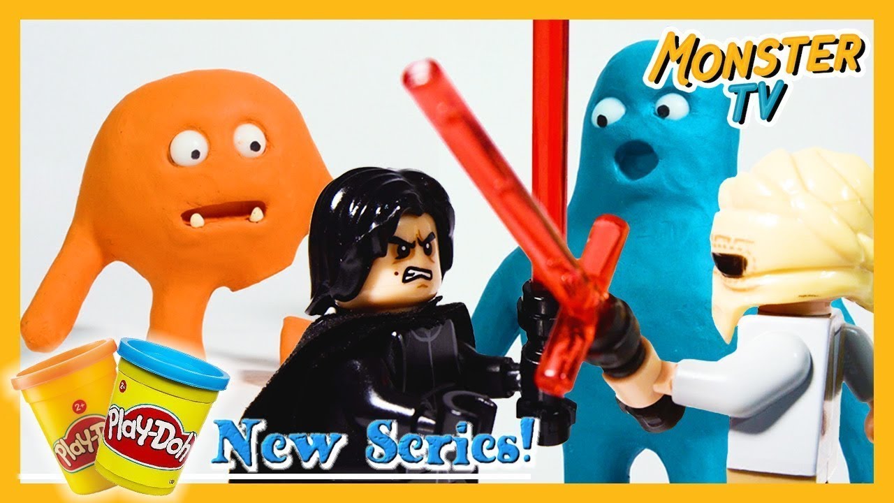 Play Doh Monsters | LEGO STAR WARS LIGHTSABER FAIL! | Funny Cartoons | By Monster TV