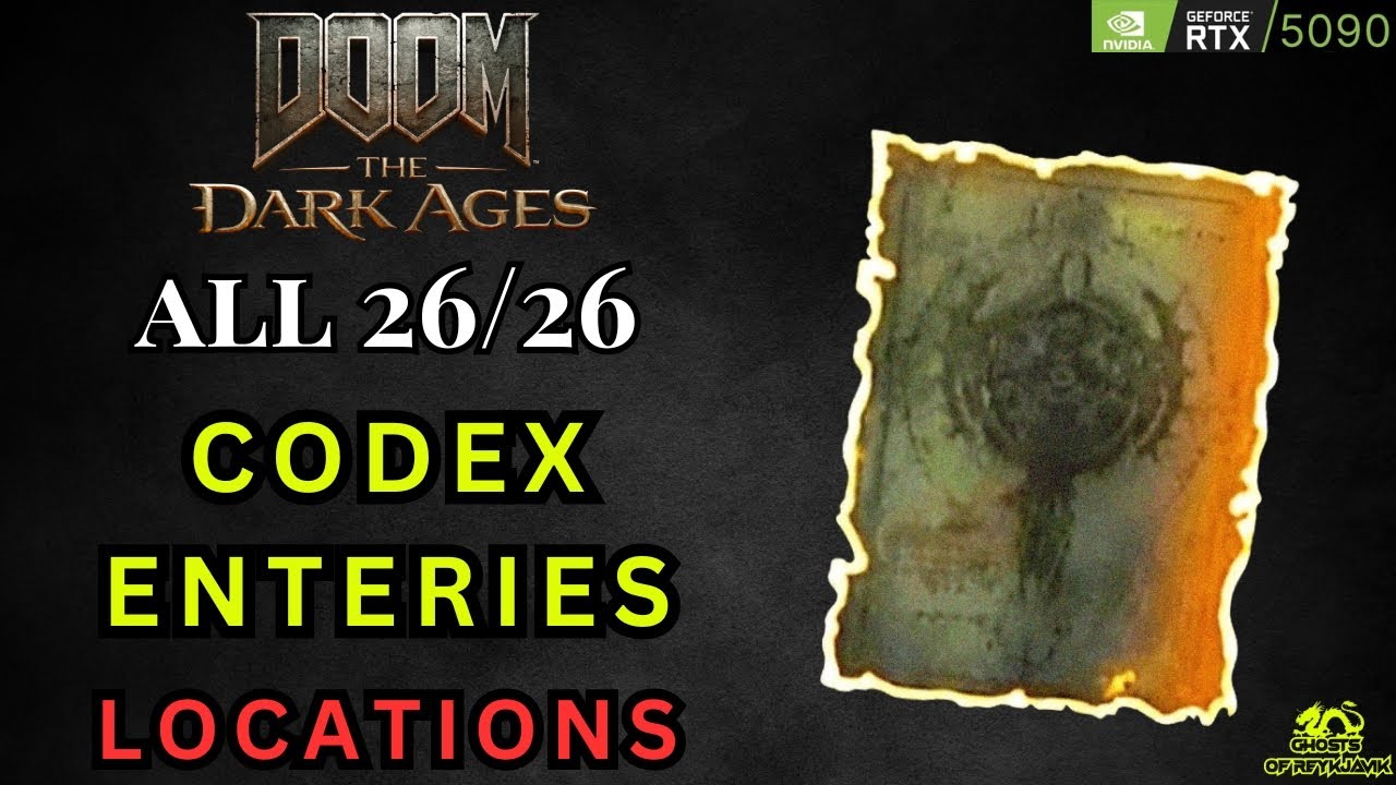All 26/26 Codex Entries Locations (Lore Nerd Trophy Guide) - Doom The Dark Ages