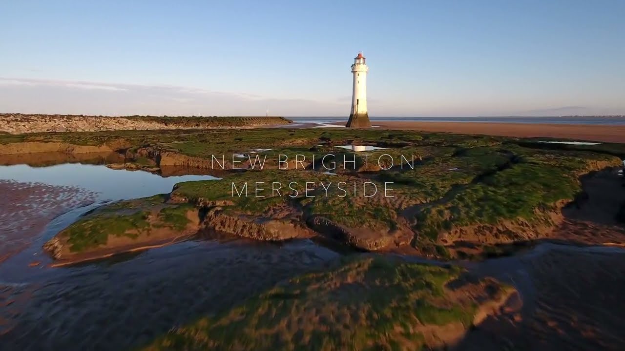 Perch Rock Lighthouse New Brighton, Spectacular Drone Flypast