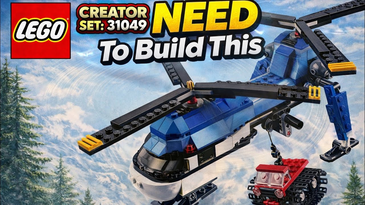 LEGO Helicopter Full Building Instructions Easy Step-by-Step SET:31049 #LEGOInestructions 