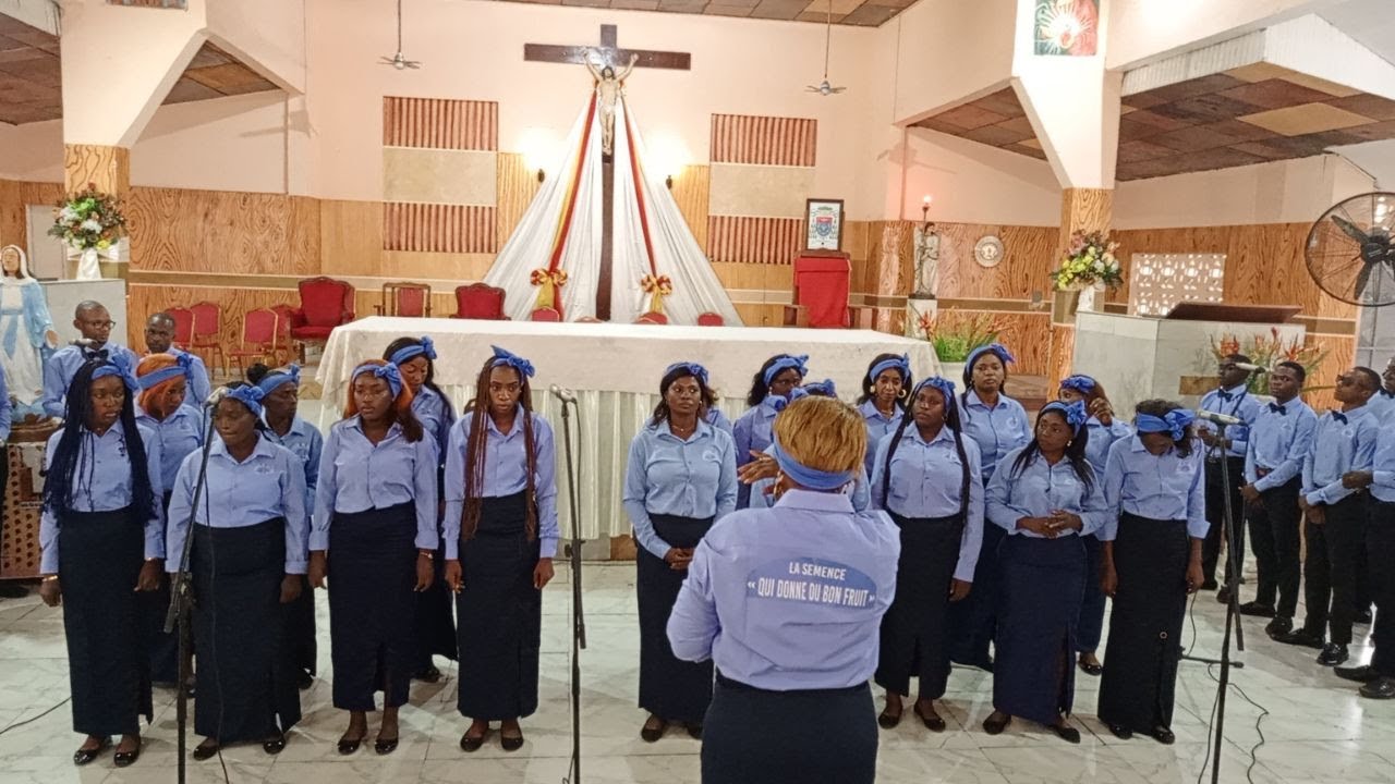 EXTRAIT DU CONCERT DE LA CHORALE LA SEMENCE DU DIOCÈSE DE OUESSO A LA CATHÉDRALE DE POINTE-NOIRE