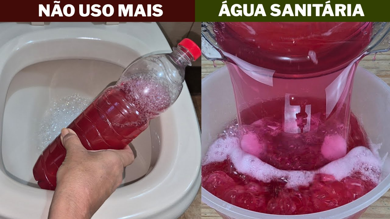 Não Uso Mais Água Sanitária Faço Assim e Fica Limpo e Perfumado   Com Muita Economia