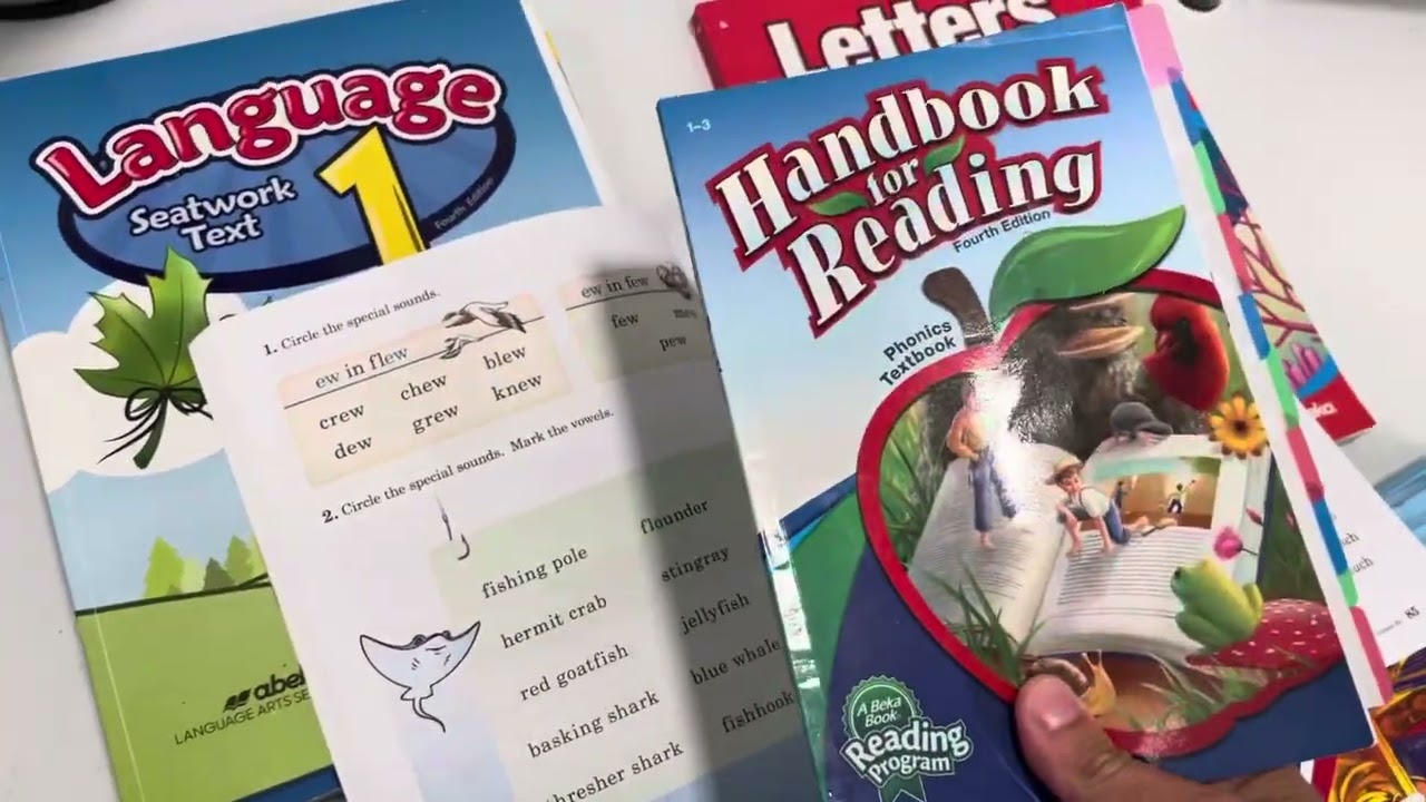 Abeka homeschool on the cheap. Kindergarten grade 1 and 2 learning how to read savings money