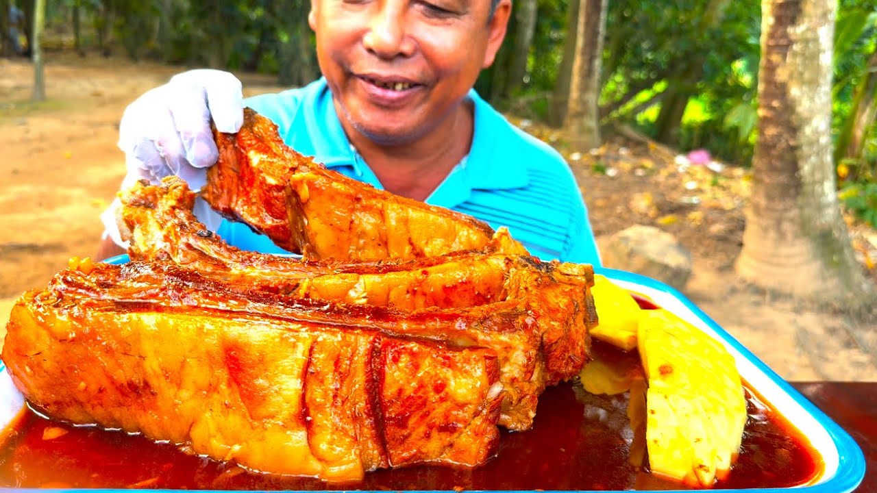 Thử Thách Ba Móc 25 Phút Ăn 2,5 Ký SƯỜN HEO HẦM MIRINDA Hết Được 2Tr Quá Thú Vị | ATN