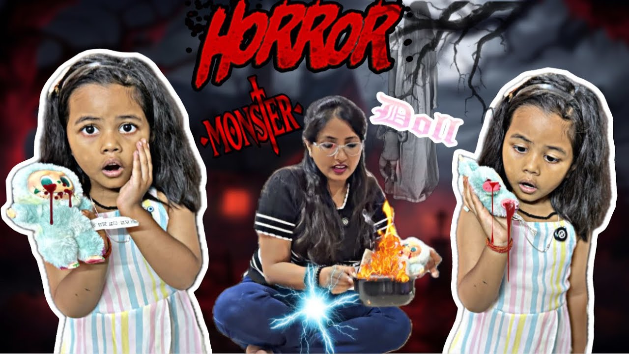 Darshika कों बचाने के लिये राक्षसी गुड़िया 🧟‍♀️या पापी गुड़िया को जलाना 🔥पड़ा 😱||@Darshikaandmamma 