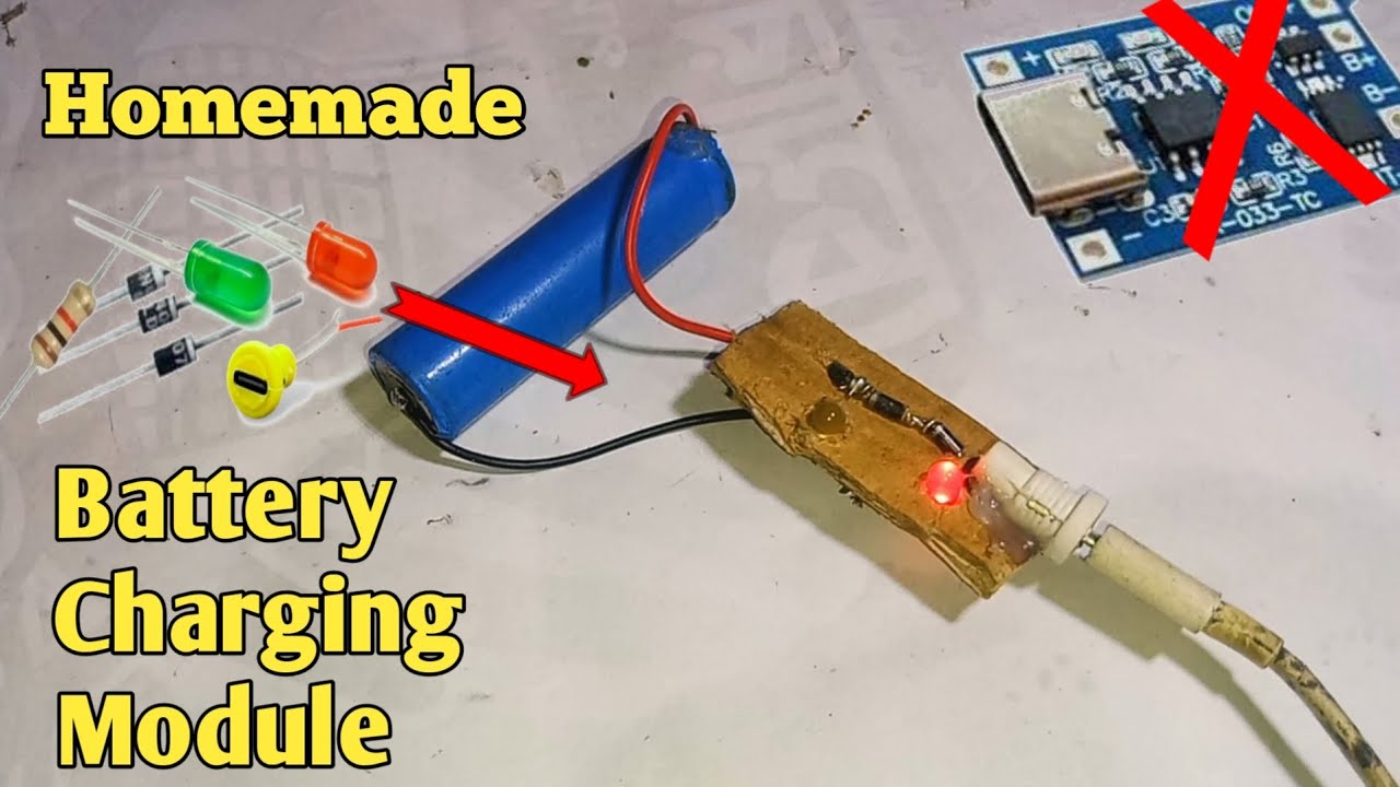 How to make 3.7v Battery Charger With Indicator / Make 18650 Battery Charger / Lithuania Battery