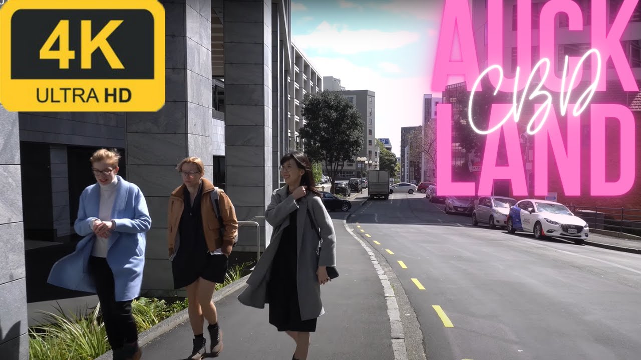 Walk in Auckland | Downtown Auckland | CBD | 4K