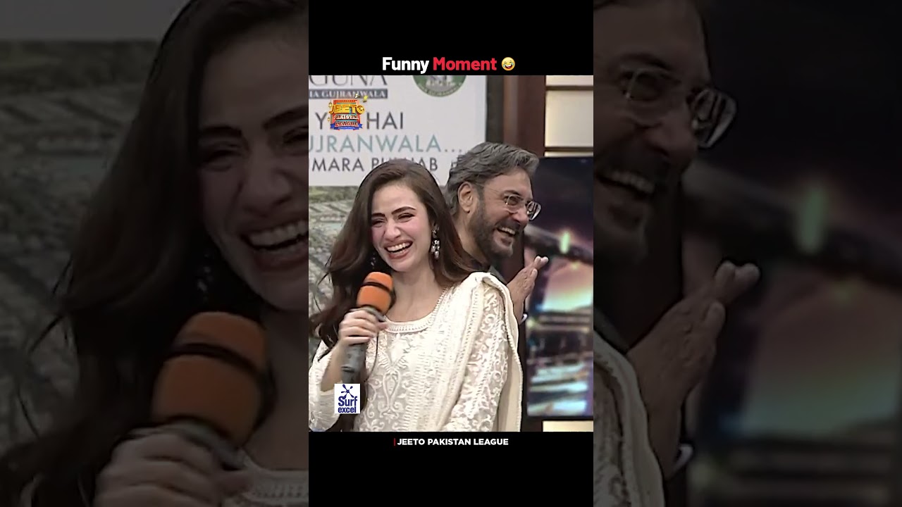 Funny Moment 😅🤣 #jeetopakistanleague #fahadmustafa #adnansiddiqui #sanajaved #shorts