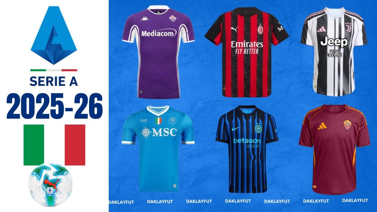 🇮🇹 ¡TODAS LAS CAMISETAS DE LA SERIE A TEMPORADA 2025-26! LOCALES, VISITANTES, Y TERCERAS