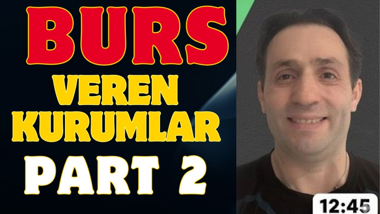 2025-2026 Burs veren vakıflar ve kurumlar | Part 2