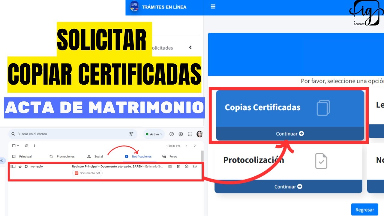 SOLICITAR COPIAS CERTIFICADAS DE ACTA DE MATRIMONIO #saren