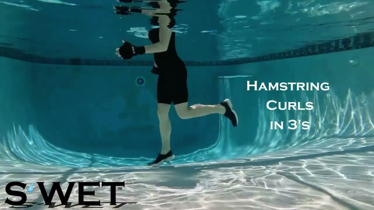 S'WET™ Hamstring Curls in 3's | Aquatic Fitness Strength Pattern