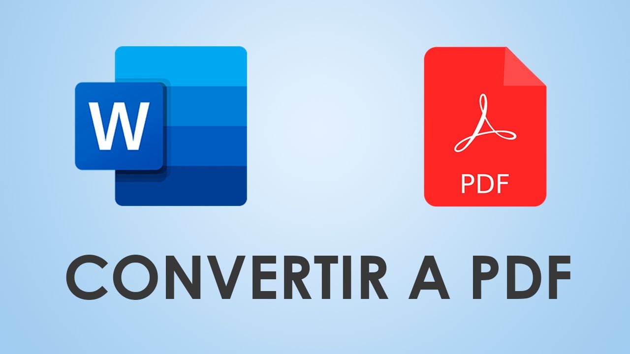 Cómo CONVERTIR un documento de Word en PDF