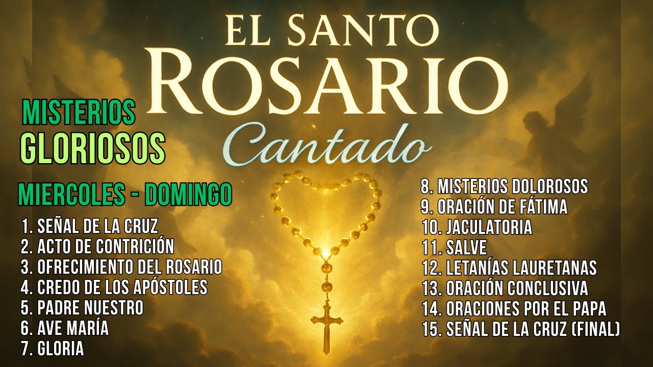 El Rosario Cantado | Misterios Gloriosos en Canto Gregoriano