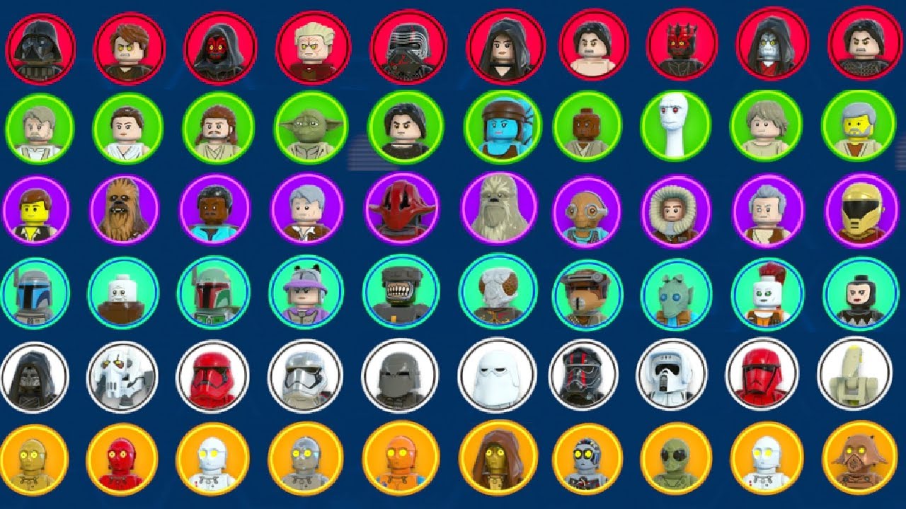 All Characters Unlocked in LEGO Star Wars: The Skywalker Saga