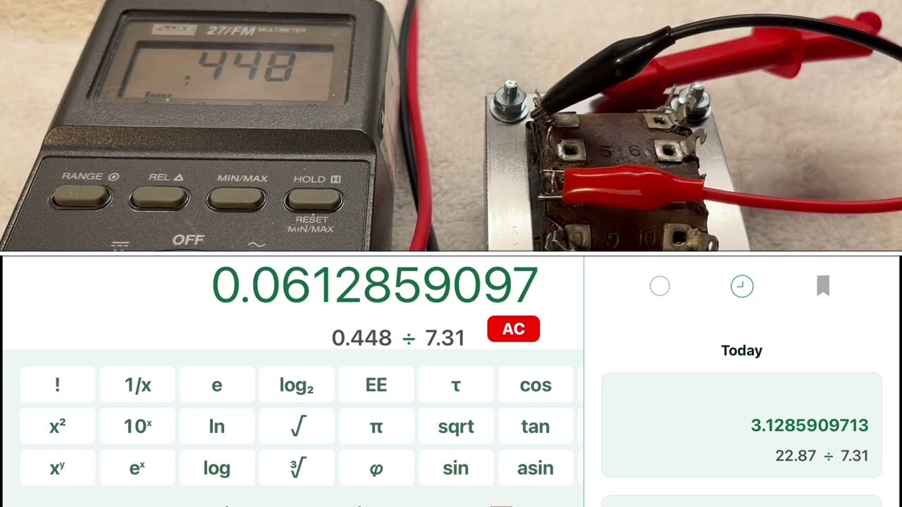 Knight 98AE-184K -  Power Transformer Rust Removal, Insulation R Test & Extrapolating AC Voltages