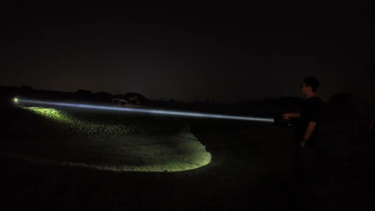 Maxabeam Searchlight G3-34 version outdoor test
