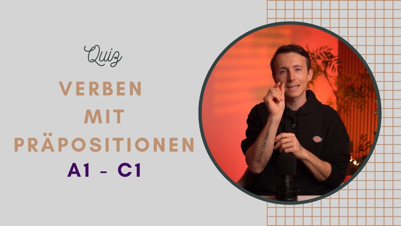 Verben mit Präpositionen A1-C2: Teste dein Wissen
