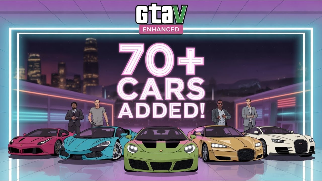 How to Add 70+ Add-On Cars in GTA V Enhanced | Step by Step Guide