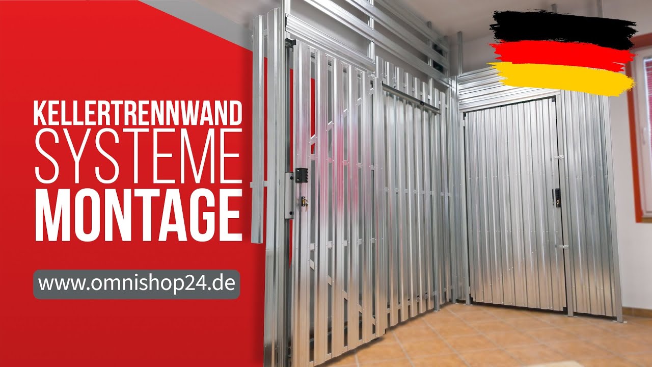 Kellertrennwände und Garagenboxen Montage - OMNIshop24.de #KellertrennwandSysteme #SystemeWRT