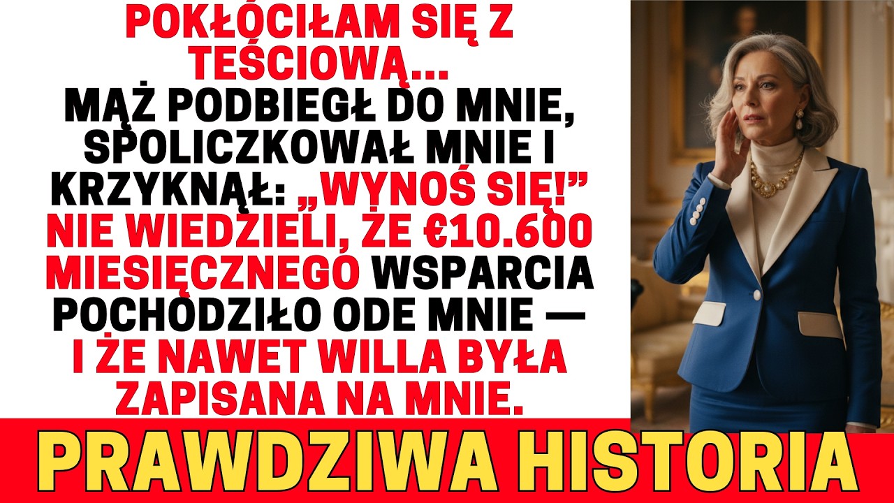 Pokłóciłam się z teściową 🤬😏 Mąż mnie spoliczkował i krzyknął 👋💔 „Wynoś się!”😏Nie wiedzieli, że… ⁉️💥